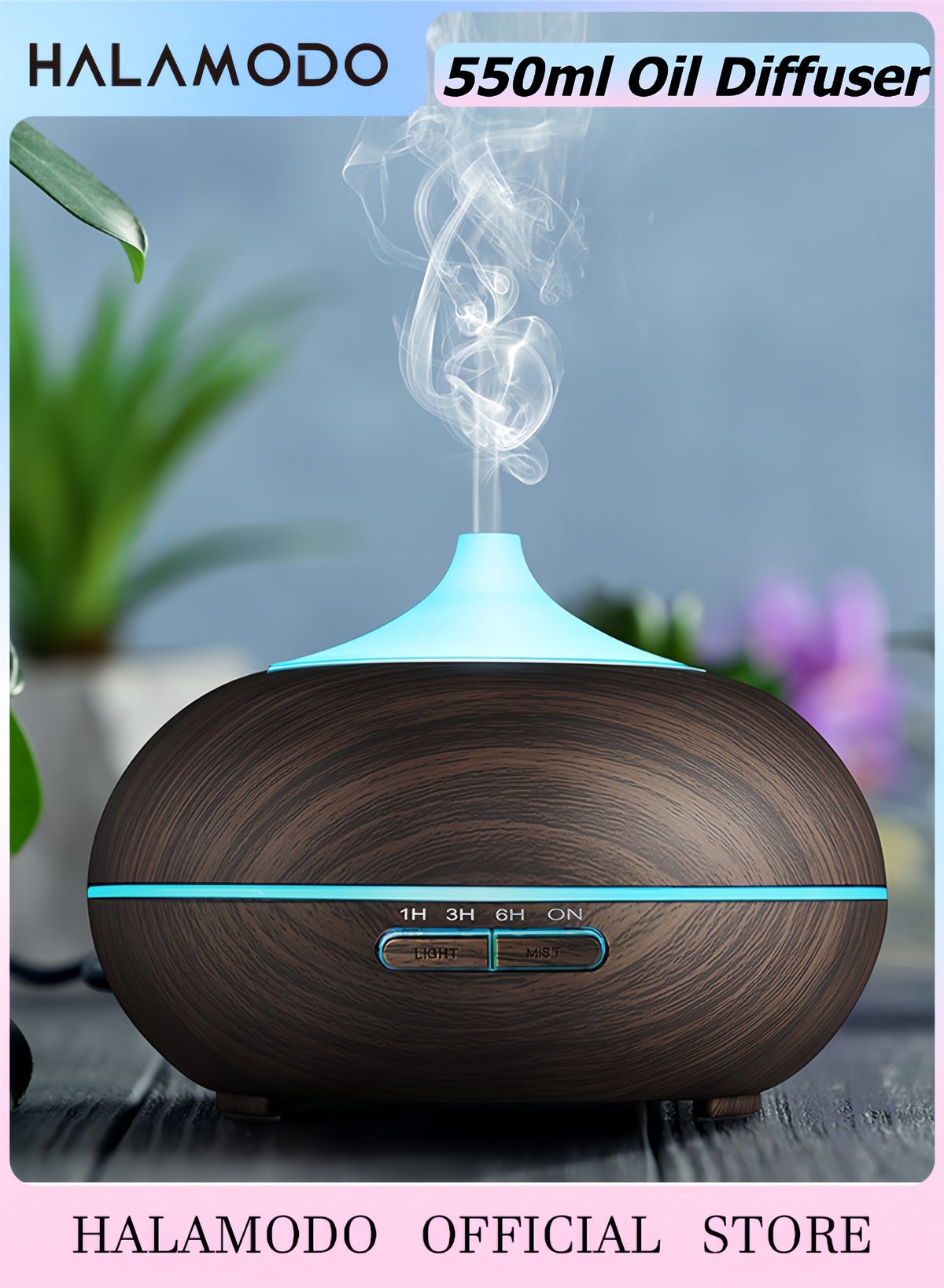 halamodo Halamodo 550ml Oil Diffuser 550 ml ZEB01BB501361F4D2A88BZ